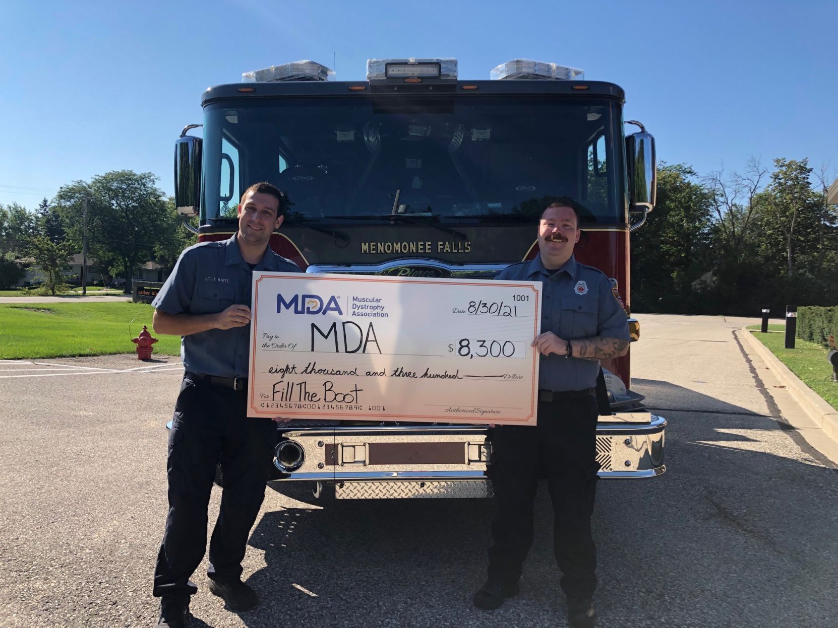 Menomonee Falls Professional Firefighters supports the MDA